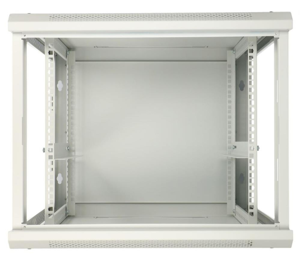 Extralink Szafka wisząca rack 9U 600x600 szara metalowe drzwi EX.13025 - 489308 - zdjęcie 4